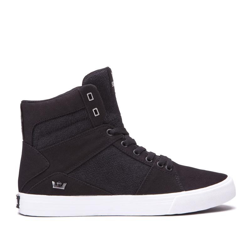 Buty Supra ALUMINUM - Sneakersy Wysokie Damskie - Czarne (DIKY-36098)